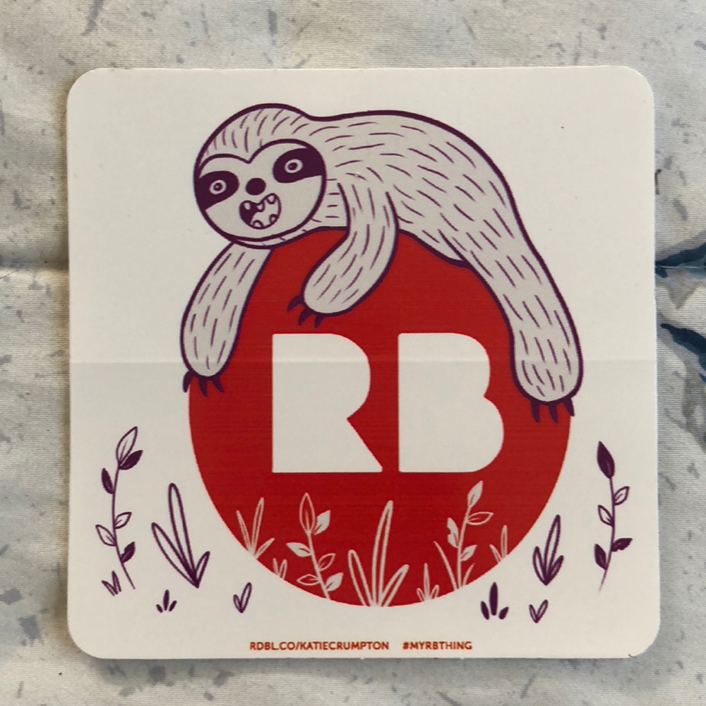 Red bubble Sticker!❤️💜